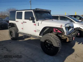 2018 Jeep Wrangler Unlimited Sport S with VIN 1C4BJWDG5JL846821, listed as a Copart auction lot 53310315 with 84,880 mi miles and Salvage title. Bid and sale history available at DreamBid. Image 4.