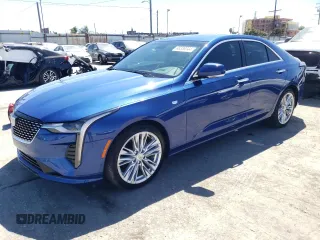 2024 Cadillac CT4 Premium Luxury with VIN 1G6DB5RK4R0102320, listed as a Copart auction lot 68336344 with 8,558 mi miles and Salvage Title. Bid and sale history available at carsss.com. Image 1.