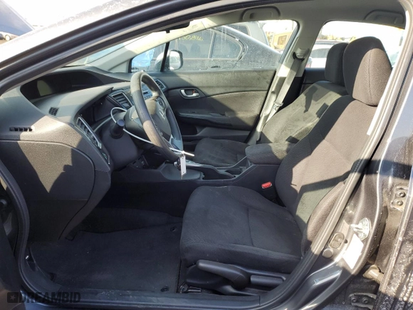 2013 Honda Civic Sdn LX with VIN 2HGFB2F53DH575327, listed as a Copart auction lot 42604245 with 97,670 mi miles and Salvage Title. Bid and sale history available at carsss.com. Image 7.