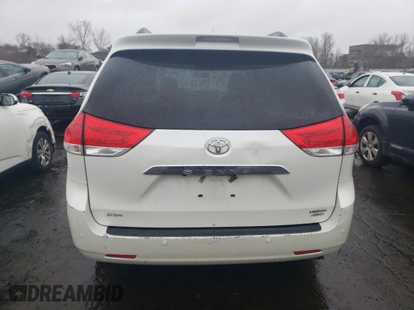2011 Toyota Sienna XLE with VIN 5TDDK3DC8BS028341, listed as a Copart auction lot 51508345 with 178,411 mi miles and Salvage Title. Bid and sale history available at carsss.com. Image 6.