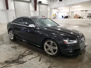 2015 Audi S4 Premium Plus with VIN WAUBGAFL1FA127044, listed as a Copart auction lot 48535315 with 115,920 mi miles and Salvage Title. Bid and sale history available at carsss.com. Image 4.