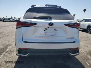 2020 Lexus NX 300h with VIN JTJGJRDZ8L5008635, listed as a Copart auction lot 61478925 with 57,773 mi miles and Salvage title. Bid and sale history available at DreamBid. Image 6.