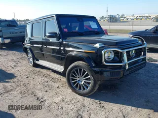 2021 Mercedes-Benz G 550 with VIN W1NYC6BJ9MX384739, listed as a IAAI auction lot 41699198 with 45,342 mi miles and . Bid and sale history available at DreamBid. Image 1.