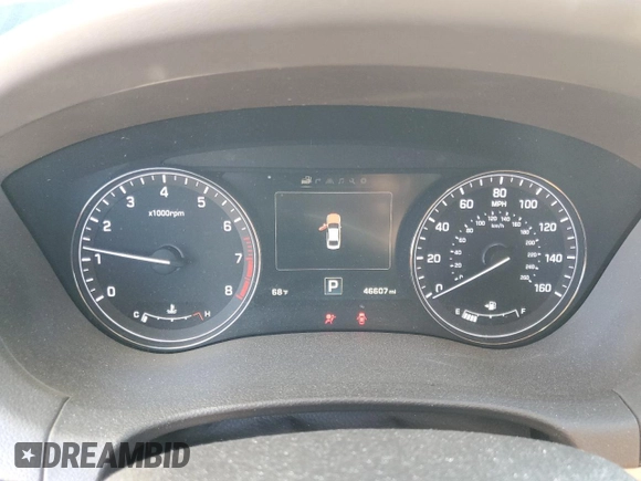 2017 Genesis G80 3.8L with VIN KMHGN4JEXHU168827, listed as a Copart auction lot 80315794 with 46,607 mi miles and Salvage Title. Bid and sale history available at DreamBid. Image 9.