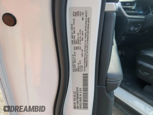 2022 Jeep Grand Cherokee z VIN 1C4RJYB6XN8721519, wystawiony jako Copart lot #47388965 z przebiegiem 41 744 mil mil oraz Szkoda całkowita • Salvage title. Historia ofert i sprzedaży dostępna na DreamBid. Obrazek 14.