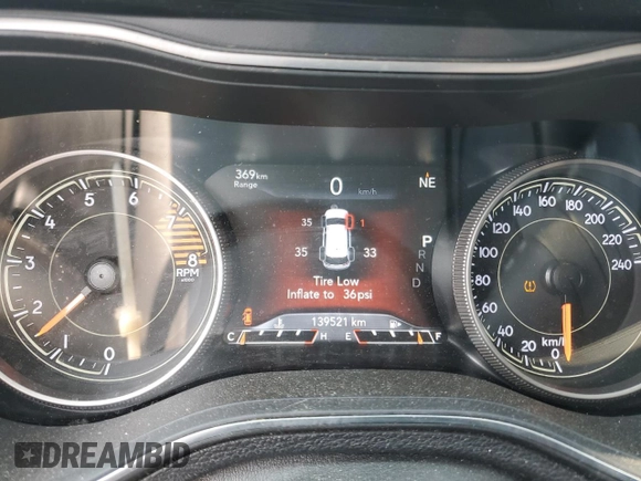 2019 Jeep Cherokee Trailhawk with VIN 1C4PJMBX7KD277477, listed as a Copart auction lot 58969705 with 139,521 mi miles and Salvage title. Bid and sale history available at DreamBid. Image 9.