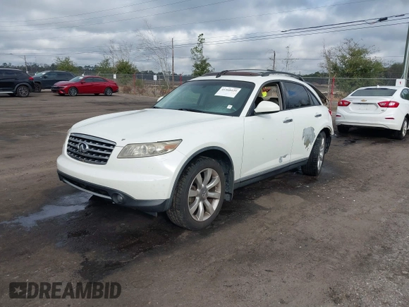 2006 Infiniti FX with VIN JNRAS08U76X103986, listed as a IAAI auction lot 41568439 with 232,135 mi miles. Bid and sale history available at carsss.com. Image 17.