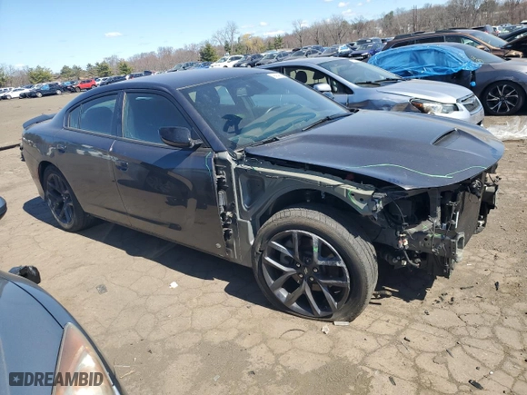 2023 Dodge Charger R/T with VIN 2C3CDXCTXPH666020, listed as a Copart auction lot 49464945 with 26,281 mi miles and Salvage Title. Bid and sale history available at carsss.com. Image 4.