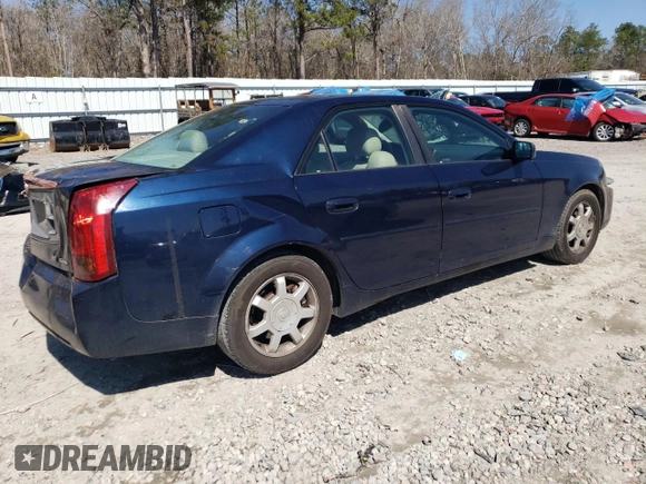 2003 Cadillac CTS with VIN 1G6DM57N930136266, listed as a Copart auction lot 48788685 with 168,954 mi miles and Salvage Title. Bid and sale history available at carsss.com. Image 3.