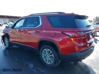 2023 Chevrolet Traverse LT Cloth with VIN 1GNERGKWXPJ321884, listed as a IAAI auction lot 41193741 with 9,818 mi miles. Bid and sale history available at carsss.com. Image 3.