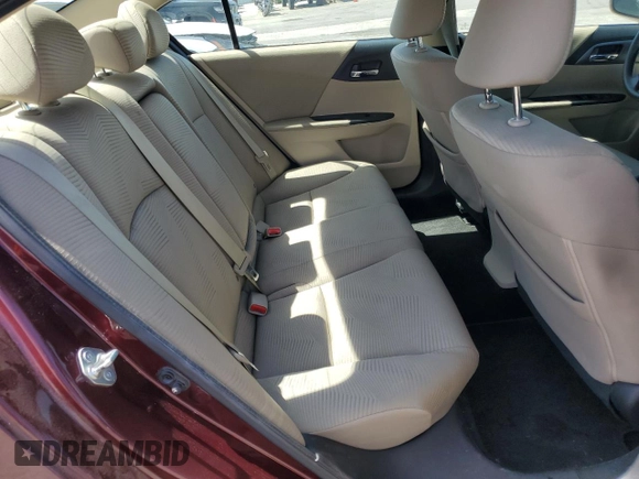 2015 Honda Accord Sedan LX with VIN 1HGCR2F33FA167831, listed as a Copart auction lot 51543305 with 63,841 mi miles and Salvage Title. Bid and sale history available at carsss.com. Image 10.