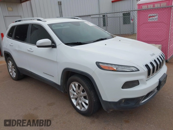 2016 Jeep Cherokee Limited with VIN 1C4PJLDB4GW233315, listed as a IAAI auction lot 41788329 with 116,174 mi miles. Bid and sale history available at carsss.com. Image 1.