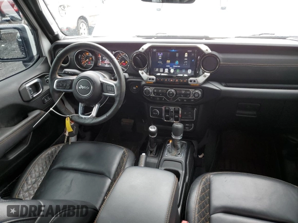 2023 Jeep Wrangler Sahara z VIN 1C4HJXEG9PW544275, wystawiony jako Copart lot #59932585 z przebiegiem 21 382 mil mil oraz Szkoda całkowita • Salvage title. Historia ofert i sprzedaży dostępna na DreamBid. Obrazek 8.