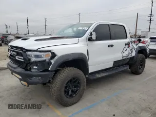 2021 Ram 1500 TRX with VIN 1C6SRFU92MN718496, listed as a Copart auction lot 64792125 with 46,207 mi miles and Salvage title. Bid and sale history available at DreamBid. Image 1.