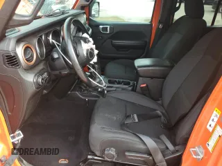 2018 Jeep Wrangler Unlimited Sport with VIN 1C4HJXDG5JW273904, listed as a Copart auction lot 66442065 with 92,977 mi miles and Salvage title. Bid and sale history available at DreamBid. Image 7.