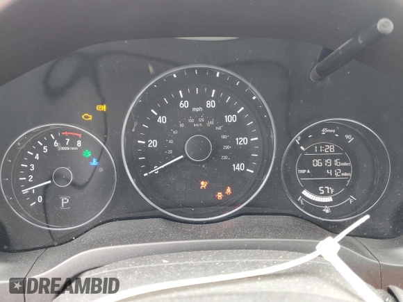 2016 Honda HR-V EX-L w/Navi with VIN 3CZRU6H75GM726387, listed as a Copart auction lot 50386725 with 61,916 mi miles and Salvage Title. Bid and sale history available at carsss.com. Image 9.