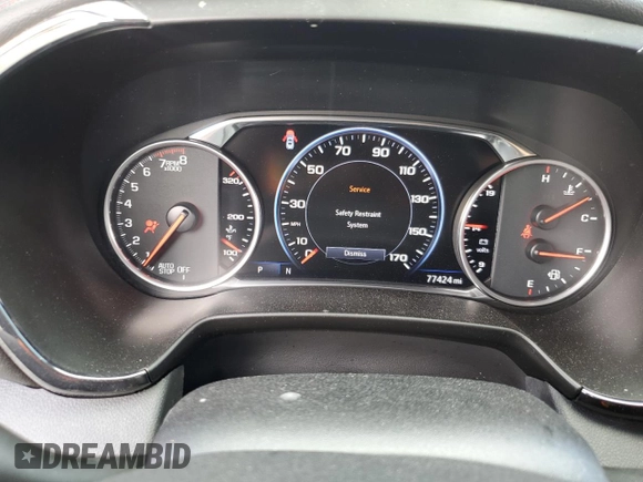 2020 Chevrolet Blazer RS с VIN 3GNKBERS8LS575827, выставлен на аукционе Copart как лот 56800715 с пробегом 77 424 миль миль и Списание • Salvage title. История ставок и продаж доступна на DreamBid. Изображение 9.