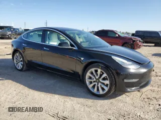 2019 Tesla Model 3 Mid Range with VIN 5YJ3E1EA6KF302273, listed as a Copart auction lot 46649115 with 120,412 mi miles and Salvage Title. Bid and sale history available at DreamBid. Image 4.