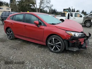 2021 Subaru Impreza Special Sports with VIN 4S3GTAJ62M1700939, listed as a Copart auction lot 46286945 with 35,361 mi miles and Salvage title. Bid and sale history available at DreamBid. Image 4.