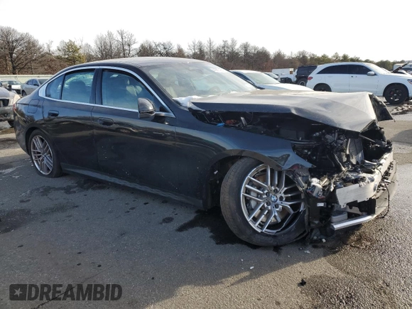 2024 BMW 5 Series 530i xDrive with VIN WBA53FJ01RCR49516, listed as a Copart auction lot 41687495 with 8,529 mi miles and Salvage Title. Bid and sale history available at carsss.com. Image 4.