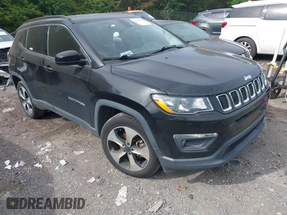 2018 Jeep Compass Latitude with VIN 3C4NJCBB8JT124640, listed as a IAAI auction lot 42182791 with 179,376 mi miles and . Bid and sale history available at DreamBid. Image 1.