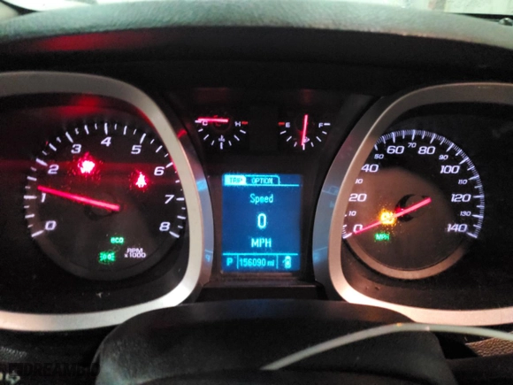2016 Chevrolet Equinox LS with VIN 2GNALBEKXG6311204, listed as a Copart auction lot 45533925 with 156,090 mi miles and Non Repairable. Bid and sale history available at carsss.com. Image 9.