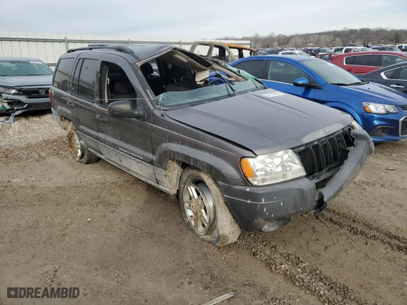 2004 Jeep Grand Cherokee Laredo with VIN 1J4GW48S54C283035, listed as a Copart auction lot 47814665 with 0 mi miles and Salvage Title. Bid and sale history available at carsss.com. Image 4.