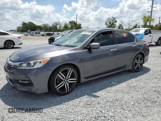 2016 Honda Accord Sport z VIN 1HGCR2F57GA141025, wystawiony jako Copart lot #55462495 z przebiegiem Nie podano mil oraz Szkoda całkowita • Salvage title. Historia ofert i sprzedaży dostępna na DreamBid. Obrazek 1.