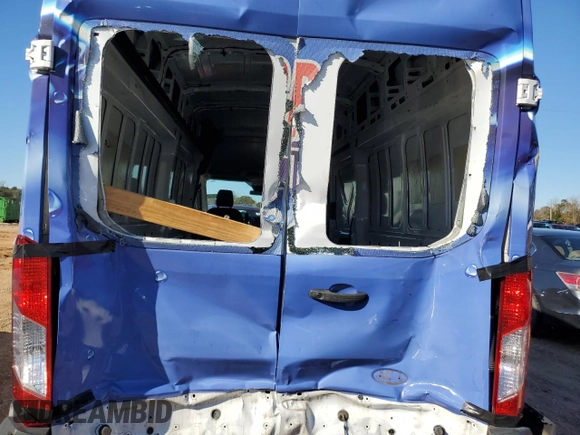 2019 Ford Transit Cargo with VIN 1FTBW3XG1KKB53408, listed as a Copart auction lot 88940825 with 43,249 mi miles and Salvage Title. Bid and sale history available at carsss.com. Image 6.
