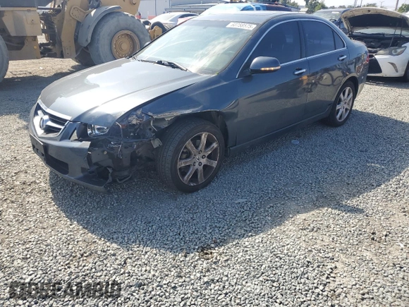 2004 Acura TSX with VIN JH4CL968X4C046153, listed as a Copart auction lot 60758575 with 160,050 mi miles and Salvage title. Bid and sale history available at DreamBid. Image 1.