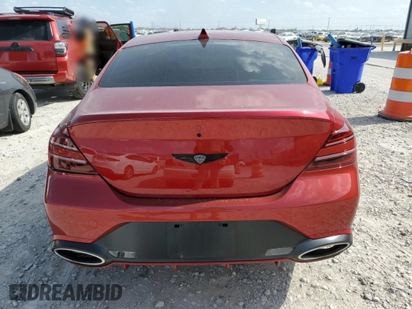 2023 Genesis G70 3.3T with VIN KMTG54TE1PU128010, listed as a Copart auction lot 67628944 with 11,307 mi miles and Salvage Title. Bid and sale history available at carsss.com. Image 6.