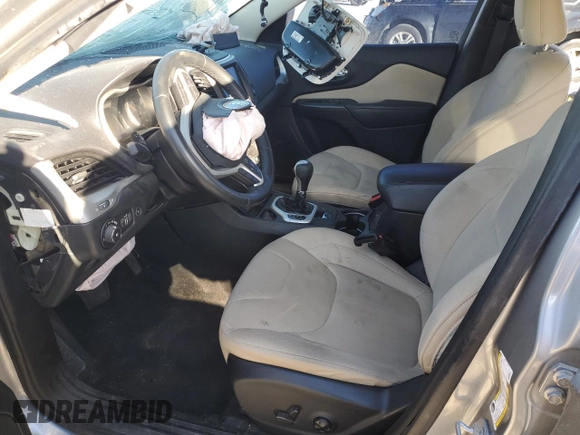2015 Jeep Cherokee Latitude with VIN 1C4PJLCB8FW690595, listed as a Copart auction lot 48323925 with 0 mi miles and Salvage Title. Bid and sale history available at carsss.com. Image 7.