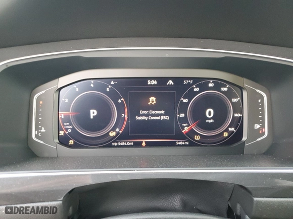 2024 Volkswagen Tiguan SEL R-Line with VIN 3VV4B7AX9RM069345, listed as a Copart auction lot 81193614 with 5,484 mi miles and Salvage Title. Bid and sale history available at carsss.com. Image 9.
