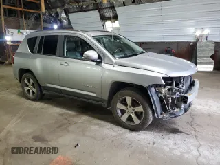 2017 Jeep Compass High Altitude with VIN 1C4NJDEB3HD107441, listed as a Copart auction lot 64303825 with 76,422 mi miles and Salvage title. Bid and sale history available at DreamBid. Image 4.