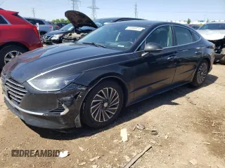 2021 Hyundai Sonata Hybrid Limited with VIN KMHL54JJ3MA031431, listed as a Copart auction lot 55866974 with 196,104 mi miles and Salvage Title. Bid and sale history available at carsss.com. Image 1.