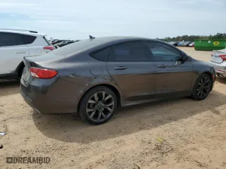 2015 Chrysler 200 S with VIN 1C3CCCDG6FN632188, listed as a Copart auction lot 50709065 with 100,950 mi miles and Salvage Title. Bid and sale history available at carsss.com. Image 3.