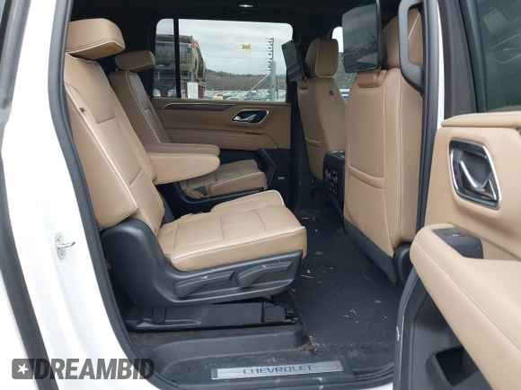 2023 Chevrolet Suburban Premier with VIN 1GNSKFKT1PR529998, listed as a IAAI auction lot 41157457 with 21,551 mi miles and . Bid and sale history available at DreamBid. Image 8.