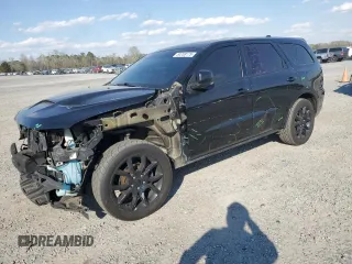 2018 Dodge Durango R/T with VIN 1C4SDJCT7JC172826, listed as a Copart auction lot 50238175 with 183,879 mi miles and Salvage title. Bid and sale history available at DreamBid. Image 1.