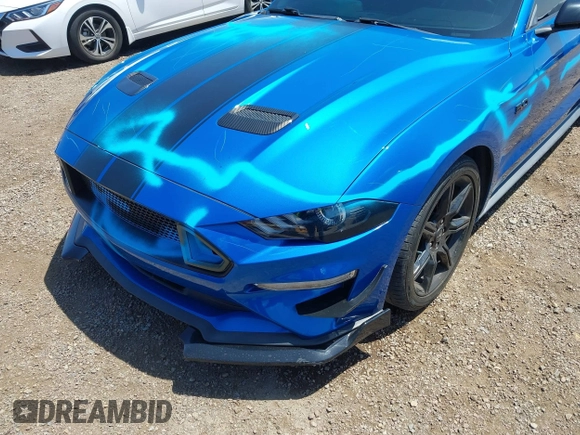 2020 Ford Mustang EcoBoost with VIN 1FA6P8TH3L5133922, listed as a IAAI auction lot 42152718 with 49,809 mi miles. Bid and sale history available at carsss.com. Image 6.