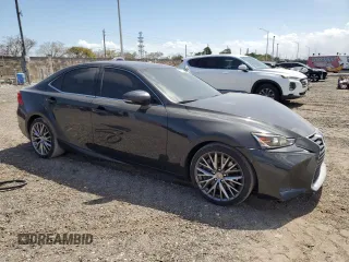 2017 Lexus IS with VIN JTHBA1D2XH5041059, listed as a Copart auction lot 49058355 with 96,955 mi miles and Salvage Title. Bid and sale history available at carsss.com. Image 4.