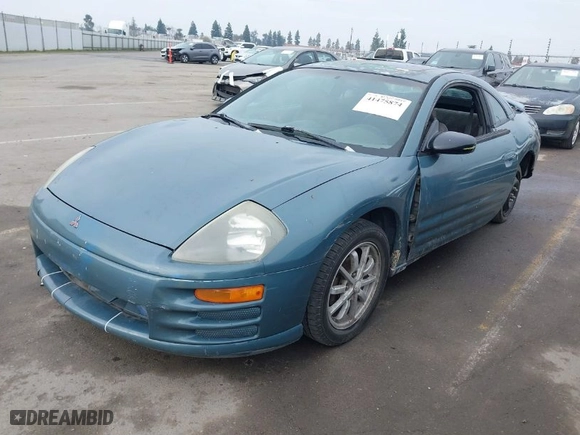 2001 Mitsubishi Eclipse GS with VIN 4A3AC44G11E154146, listed as a IAAI auction lot 41475874 with 180732 miles. Bid and sale history available at carsss.com. Image 2.