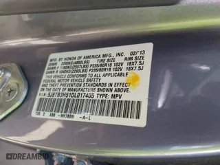 2013 Acura RDX Tech Pkg with VIN 5J8TB3H51DL017405, listed as a IAAI auction lot 40805022 with 100,661 mi miles. Bid and sale history available at carsss.com. Image 9.