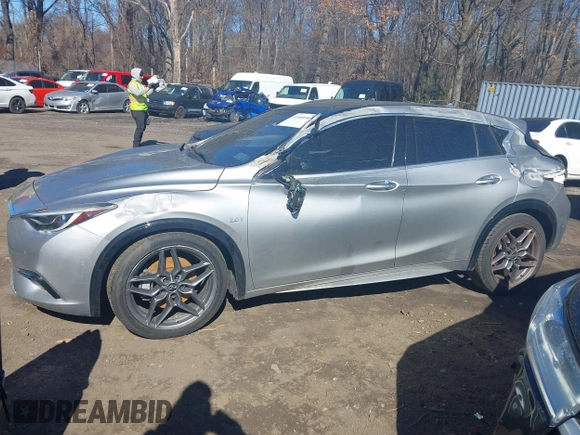 2017 Infiniti QX30 Sport with VIN SJKCH5CP8HA021984, listed as a IAAI auction lot 41668505 with 115,704 mi miles and . Bid and sale history available at DreamBid. Image 14.