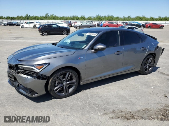 2024 Acura Integra Technology with VIN 19UDE4H6XRA010062, listed as a Copart auction lot 58029635 with 17,459 mi miles and Salvage title. Bid and sale history available at DreamBid. Image 1.