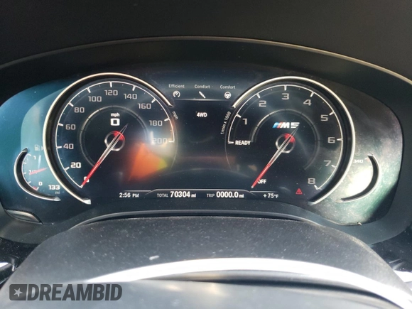 2019 BMW M5 Competition z VIN WBSJF0C58KB285038, wystawiony jako Copart lot #80848684 z przebiegiem 70 304 mil mil oraz Szkoda całkowita • Salvage title. Historia ofert i sprzedaży dostępna na DreamBid. Obrazek 9.