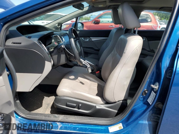 2015 Honda Civic EX-L with VIN 2HGFB2F90FH546468, listed as a Copart auction lot 55102285 with 155,412 mi miles and Salvage Title. Bid and sale history available at DreamBid. Image 7.