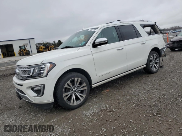 2020 Ford Expedition Max Platinum with VIN 1FMJK1MT8LEA13042, listed as a Copart auction lot 44557155 with 59,312 mi miles and Salvage title. Bid and sale history available at DreamBid. Image 1.