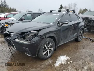 2018 Lexus NX 300h with VIN JTJBJRBZ7J2091017, listed as a Copart auction lot 45570505 with 176,853 mi miles and Salvage title. Bid and sale history available at DreamBid. Image 1.