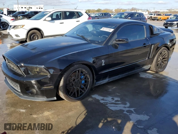 2010 Ford Mustang GT500 with VIN 1ZVBP8JS1A5169013, listed as a Copart auction lot 84772134 with Not provided miles and Clean title. Bid and sale history available at DreamBid. Image 1.