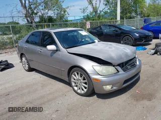 2003 Lexus IS 300 with VIN JTHBD192730074509, listed as a IAAI auction lot 42049035 with 296,596 mi miles. Bid and sale history available at carsss.com. Image 1.